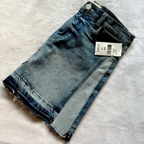 DL1961 Girl's Jenny Premium Denim Mini Skirt—NWT—14 - Picture 10 of 13